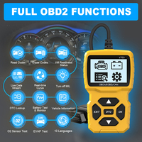 12V OBD II Lector DE CÓDIGO DE VEHÍCULO Nuevo Amarillo V750 Herramientas de diagnóstico automotriz Escáner OBD2