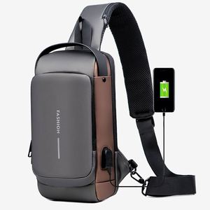 Sy766 Fashion Waterproof Chest Men Cross Body <b>Shoulder</b> With Usb Anti Theft Crossbody <b>Sling</b> Bag - Product Image 1