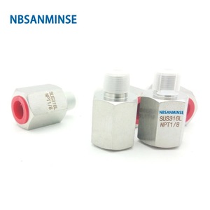Conector Recto de Acero Inoxidable NBSANMINSE NPT 1/8-1, Adaptador Macho-Hembra para Conexiones de Cables - Product Image 2