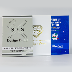 Tùy chỉnh A4 tài liệu trình bày thư mục tập tin thư mục với logo Túi kinh doanh khe cắm thẻ - Product Image 2