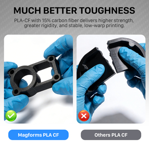 Filament Magforms <span class=keywords><strong>Pla</strong></span>-<span class=keywords><strong>cf</strong></span> FDM pour imprimante 3D, 1,75 mm, noir, fibre de carbone, filament <span class=keywords><strong>Pla</strong></span> <span class=keywords><strong>Cf</strong></span> pour Bambulab - Product Image 3