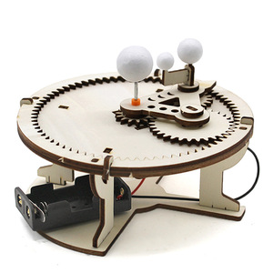 Kit de modelo del sistema solar de madera, juguete educativo de ciencia para niños de 7 a 9 años, aprendizaje STEAM, ensamblaje de formas geométricas - Product Image 2
