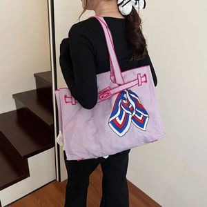 Sacs fourre-tout tendance pour femmes, grande capacité, sacs de shopping en polyester, sac à main pour femmes - Product Image 5