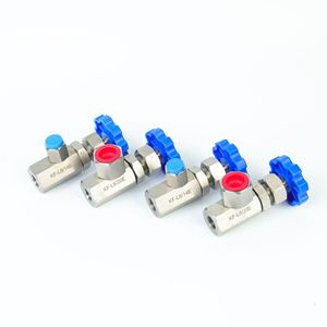 Kf-L8 วาล์วปีกผีเสื้อขนาดเล็ก G1/4 เหล็กคาร์บอน น้ำมันลม 35mpa สวิตช์แรงดัน - Product Image 2
