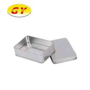 <span class=keywords><strong>Caja</strong></span> Metálica <span class=keywords><strong>Rectangular</strong></span> Plateada Promocional con Certificación ISO, Reciclable, con Tapa y Opción de Logotipo Personalizado, Materiales Reciclados - Product Image 6