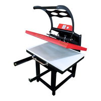 Presse à Chaud par Sublimation Haute Pression Grand Format 80x100cm avec Plateau Coulissant 110/220V pour T-shirts, Casquettes et Plaques