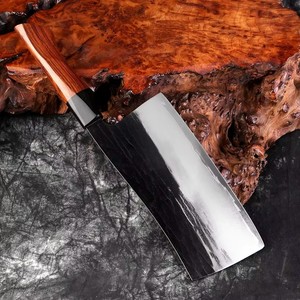 Couteau de chef <span class=keywords><strong>chinois</strong></span> forgé à la main, acier 3 couches avec manche en bois d'ébène, hachoir professionnel pour viande et légumes, pour la maison et les restaurants - Product Image 5