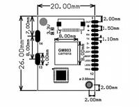 Módulo Escáner de Códigos de Barras 1D 2D QR GM803-S, DC3.3V USB TTL232, Lente de 5-35cm para Arduino, Windows, Android
