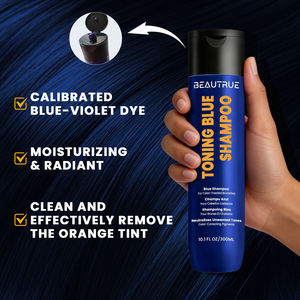 Champú <span class=keywords><strong>Azul</strong></span> Tonificante de Marca Privada <span class=keywords><strong>para</strong></span> Cabello Teñido, Refrescante, <span class=keywords><strong>para</strong></span> Castaños Claros y Rubios Oscuros, Tratamiento Anti-Amarillo - Product Image 2