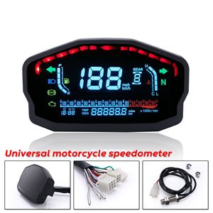 Instrument de moto personnalisé avec écran LCD couleur, compteur de vitesse, tachymètre, jauge de température de l'eau, jauge de carburant, odomètre et fonction de vitesse ABS - Product Image 3