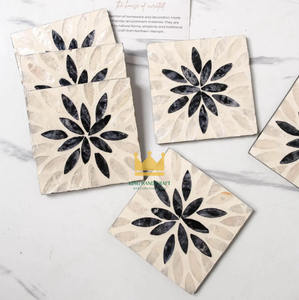 แผ่นรองแก้วสี่เหลี่ยมหวายแบบรักษ์โลก ดีไซน์ทันสมัย ป้องกันความร้อน งานฝีมือฝังมุก สำหรับตกแต่งโต๊ะ ผลิตในเวียดนาม ราคาถูก - Product Image 4