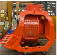 Godet de criblage rotatif hydraulique à tamis fin, attache pour excavatrice, godet de tri de matériaux pour la construction, le recyclage et les carrières