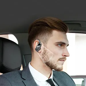 TWS Q8 Earphone Nirkabel HiFI Stereo Sentuh Olahraga Headphone Tahan Air Ear Hook Headset dengan Mikrofon