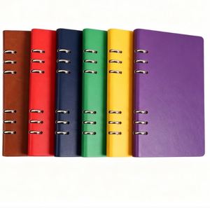Carnet en cuir A5 personnalisé avec logo, couverture rigide, promotionnel, à feuilles mobiles, pour entreprises - Product Image 1