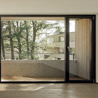 Puerta de Aluminio Insonorizada e Impermeable, Puerta de Entrada Principal Exterior, Puertas y Ventanas Modernas de Aluminio para Casa, Villa, Escuela