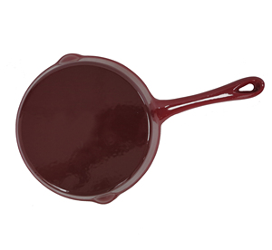 Poêle à frire <span class=keywords><strong>en</strong></span> <span class=keywords><strong>fonte</strong></span> émaillée rouge, poêle pour frire la viande et les légumes, à utiliser avec une <span class=keywords><strong>cocotte</strong></span> <span class=keywords><strong>en</strong></span> <span class=keywords><strong>fonte</strong></span> - Product Image 3