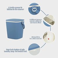 Table de bar réfrigérante 2-en-1 à hauteur réglable avec seau à glace 14L, glacière extérieure pour piscine, table à bière et vin avec seau à glace pour bar