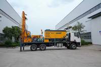Foreuse de puits d'eau montée sur camion HOWO 6x4 de haute qualité, alimentée au diesel, avec marteau pneumatique, profondeur de forage max. 600 m