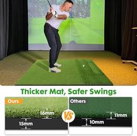 Tapis de golf de haute qualité pour practice / Tapis d'entraînement de golf / Tapis de frappe de golf 3D / Tapis de simulateur de golf