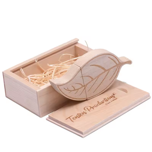 Biểu Tượng Tùy Chỉnh Bằng Gỗ Lá + Đóng Gói Hộp USB 2.0 Ổ Đĩa Flash Memory Stick Pendriver 4GB 8GB 16GB 32GB 64GB 128GB Tre USB Stick - Product Image 6