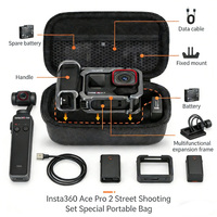 Étui de rangement pour appareil photo numérique OEM EVA pour Insta360 Ace Pro 2, sac de transport portable pour caméra sportive, protection pour ensemble de caméra de rue