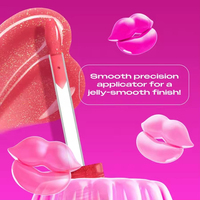 Gloss à lèvres végétalien scintillant personnalisé avec logo, vente en gros, hydratant, longue tenue, repulpant, non collant, effet gelée, beauté