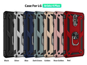 Rotate 360 Degree Ring Stand Magnetic Adsorption Thin Smart Phone Full Protective Case For <strong>LG</strong> <strong>Aristo</strong> <strong>4</strong> plus - Product Image 6