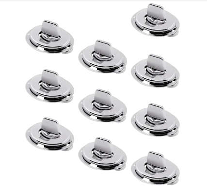 Marine Grade Brass Turn Buttons Twist Lock Common Sense Fastener with Hexagon Head Steel Material for Boats Sailboats RVs