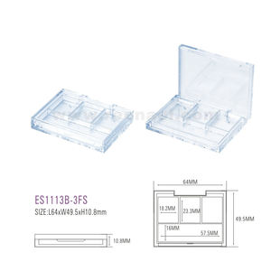 REENAEL الكلاسيكية غطاء واضح و قاعدة علبة ظلال للعين لوحة حاوية التعبئة - Product Image 3