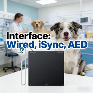 Équipement de radiologie vétérinaire <span class=keywords><strong>EUR</strong></span> VET, détecteur à panneau plat filaire 17*17, détecteur numérique à panneau plat pour rayons X - Product Image 1