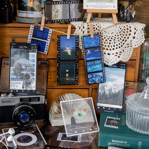 Lot d'autocollants PET vintage pour cadre photo, étiquettes décoratives DIY pour journal, scrapbooking, bullet journal et cartes - Product Image 2