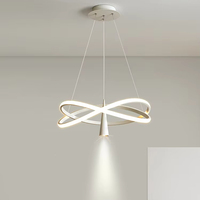 Lampe de restaurant moderne minimaliste Salle à manger créative minimaliste Bar Salle à manger nordique Pendentif avec spot