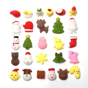 CXL TPR Random Kawaii Mini Mochi Animal Glitter Squishy Toys Kids Birthday Party Favors Squeeze Pack Stress Relief Toys