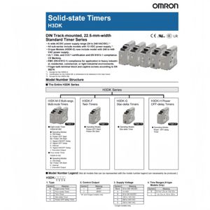 Relais de temporisation à semi-conducteurs H3DK-HDL OMRON d'origine AC200-240V expédition rapide 1 an de garantie nouveau authentique - Product Image 2