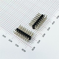 Connecteur à broches de 2,54 mm R/A 16P TSW-106-07-T-D Samtec