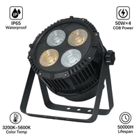 Projecteur LED COB 4x50W IP65 étanche à 4 faisceaux pour théâtre et salle de banquet