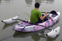Accessoire de flotteur d'eau gonflable portable et étanche pour kayak augmente la stabilité facile à utiliser pour la pêche en mer