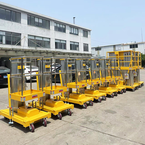 Plateforme élévatrice électrique hydraulique à 4 roues en alliage d'aluminium GTWY, <span class=keywords><strong>prix</strong></span> d'usine, <span class=keywords><strong>8</strong></span> mètres, 10 mètres, 12 mètres - Product Image 6