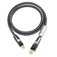 Untuk Kabel Audio USB HiFi Tipe A Tipe B untuk PC DAC Speaker/Monitor Mobile Dekoder Komputer Laptop Hifi USB Audio