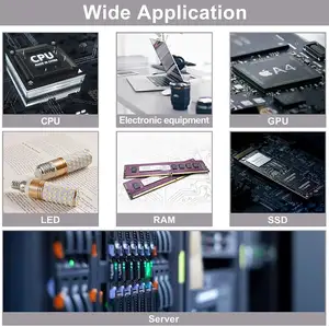 Baja impedancia térmica conductiva del relleno de huecos GPU CPU disipador de calor de refrigeración de interfaz térmica pad