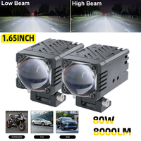 Projecteur de travail LED Luxlion 2026 à lentille unique, mini-phare, accessoires auto bicolores pour VTT et moto