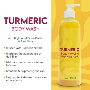 Gel Douche Exfoliant au Curcuma <span class=keywords><strong>Bain</strong></span> Corps Spa Blanchissant Gel Nettoyant Corps Naturel et <span class=keywords><strong>Bio</strong></span> au Curcuma - Product Image 3