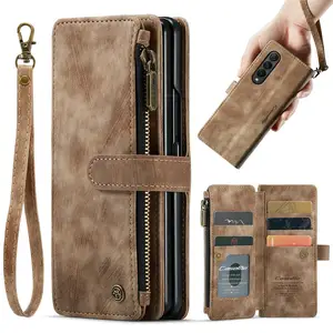 Caseme capa flip magnética para samsung note, capa luxuosa, acessórios para celular samsung note 10, 3 em 1, para samsung note 10, 20 plus