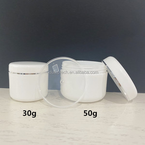 Navulbare Make-Up Cosmetische Container 10Ml 20Ml 30Ml 50Ml 100Ml 150Ml 200Ml 250Ml Witte Plastic Cosmetische Pot Voor Body Face <span class=keywords><strong>Cream</strong></span> - Product Image 6