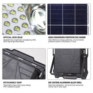 IP67 ngoài trời năng lượng mặt trời powered cảm biến chuyển động 100w 200w 300w 400w 600w lũ năng lượng mặt trời với 4g cctv camera - Product Image 4