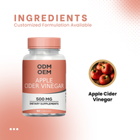 Cápsulas de Vinagre de Sidra de Manzana con Madre Natural, Fórmula Digestiva para el Apoyo Inmunológico, Metabolismo, Desintoxicación y Control de Peso