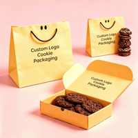 Boîtes d'emballage pour pâtisserie écologiques personnalisées, boîtes en carton de qualité alimentaire pour desserts et beignets, avec sacs en papier