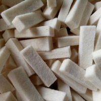Feutre de laine 100% biologique blanc naturel pressé sur mesure pour l'industrie, techniques de tissage