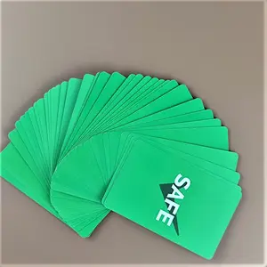 纸牌游戏300Gsm纸质环保闪存卡，带塑料活页夹环
