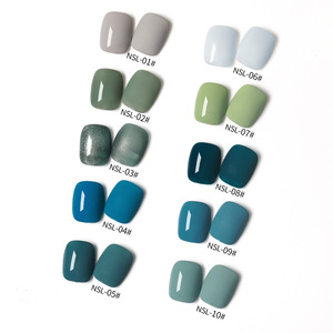 AS Gel Vernis À Ongles Vert Vif Bleu Vernis Semi Permanent Gellack Nail Art Manucure Paillettes Soak Off UV LED DIY Nail Gel - Product Image 5